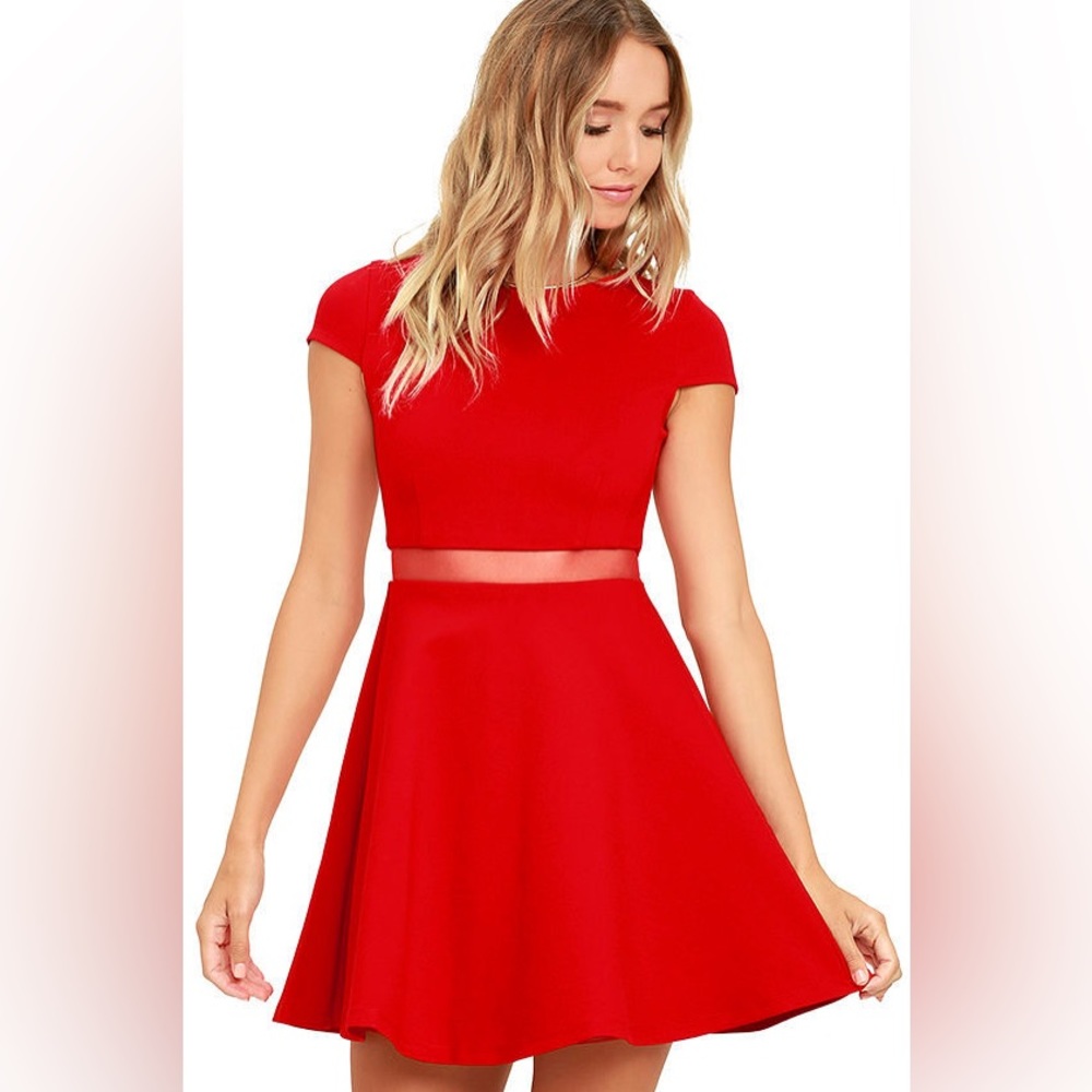 Legendary Lovers Red Skater Dress